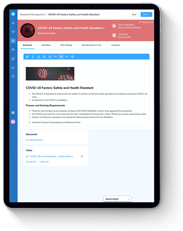 Centralized & Shareable Guidelines