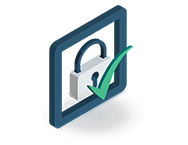 Padlock with check