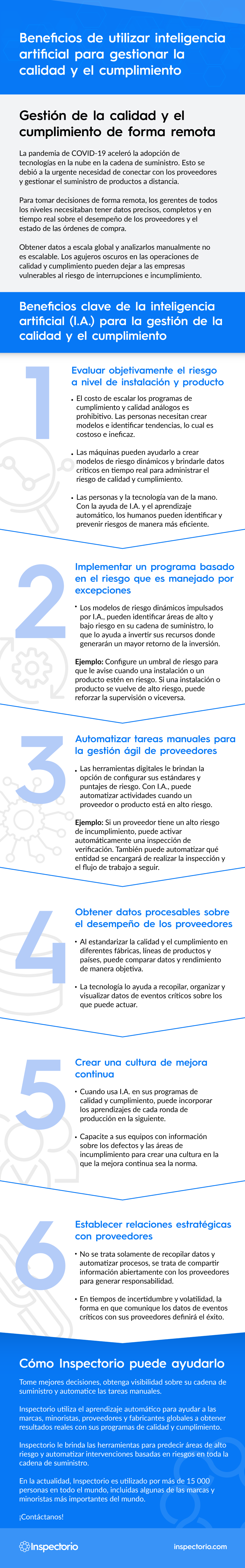 The Benefits of Using Artificial Intelligence to Manage Quality and Compliance infographic